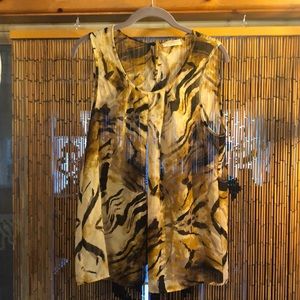 Ladies Bobbie Brooks extra large sheer animal print top